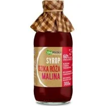 EkaMedica SYROP DZIKA RÓŻA MALINA 300ML - Syropy i koncentraty owocowe - miniaturka - grafika 2