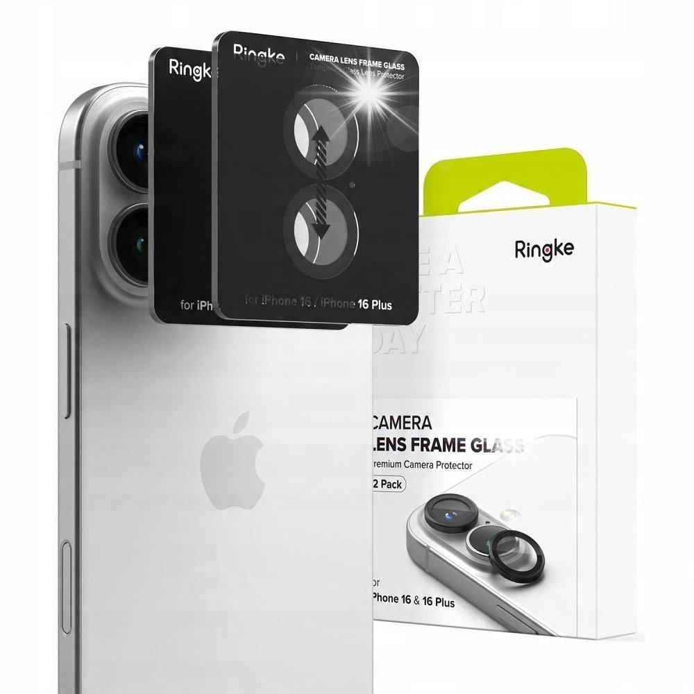 RINGKE SZKŁO NAKŁADKA OSŁONA NA APARAT DO IPHONE 16 / 16 PLUS + APLIKATOR