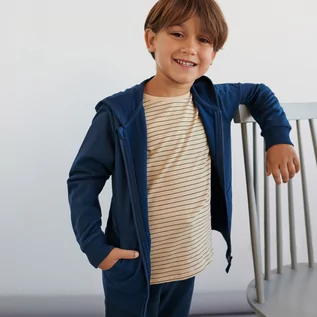 Swetry dla chłopców - Sinsay - Bluza basic - Granatowy - grafika 1