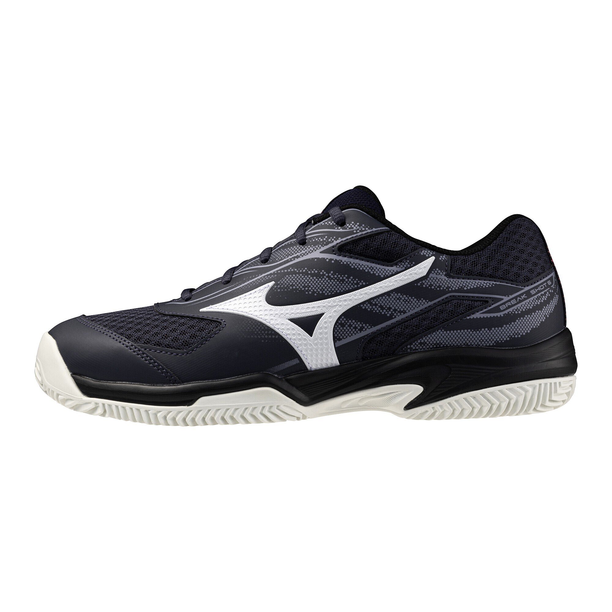 Męskie buty tenisowe Mizuno Break Shot 5 Clay Odyssey Gray/White/Bluegranite EUR 45