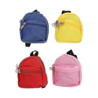 Torebki damskie - 4 Sztuk Zip Strings Zabawki Moda Lalka Plecak Doll Torba Akcesoria Mini Doll Tornister Zamek Błyskawiczny Plecak Lalki Torby Lalki Dziewczyny TAO 8... - miniaturka - grafika 1