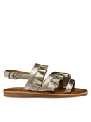 Buty dla dziewczynek - Geox Sandały J Eolie J55BSB 44 C2010 M Złoty - miniaturka - grafika 1