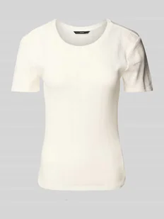 T-shirt o kroju slim fit z czystej bawełny model ‘LISA’ - Koszulki i topy damskie - miniaturka - grafika 1