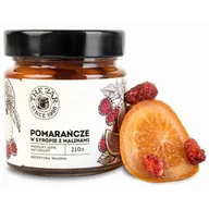 Owoce w puszkach i słoikach - Pomarańcza w syropie z malinami do herbaty 210 g - miniaturka - grafika 1