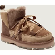 Śniegowce damskie - EMU Australia Śniegowce Blurred Micro Patchwork shearling zamsz - miniaturka - grafika 1