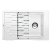 Zlewozmywaki - Blanco ELON XL 6 S Silgranit PuraDur Biały odwracalny InFino kratka ociekowa 524848 - miniaturka - grafika 1