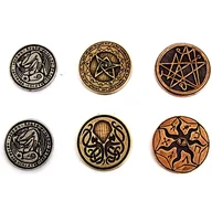 Gry planszowe - Zestaw 3 Cthulhu Metalowych Monet, RGFK - miniaturka - grafika 1