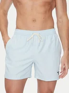 Kąpielówki męskie - Barbour Szorty kąpielowe Staple Logo 5"MSW0064BU61 Błękitny Regular Fit - miniaturka - grafika 1