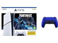 Konsole Playstation - Sony PLAYSTATION 5 Slim 1TB D Chassis Fortnite Cobalt Zestaw Startowy + DualSense Kobaltowy Błękit - miniaturka - grafika 1