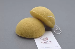 Konjac - Żółta gąbka do twarzy - Gąbeczki do makijażu Konjac - Żółta gąbka do twarzy - Gąbeczki do makijażu - miniaturka - grafika 1