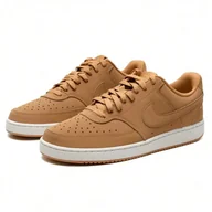 Sneakersy męskie - Męskie Sneakersy NIKE COURT VISION LOW HJ4031-200 – Brązowy - miniaturka - grafika 1
