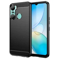 Etui i futerały do telefonów - Carbon Case etui do Infinix Hot 12 Pro elastyczny silikonowy karbonowy pokrowiec czarne - miniaturka - grafika 1