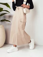 Spódnice - Spódnica maxi MERSALS jasnobeżowa Dstreet CY0446-M - miniaturka - grafika 1