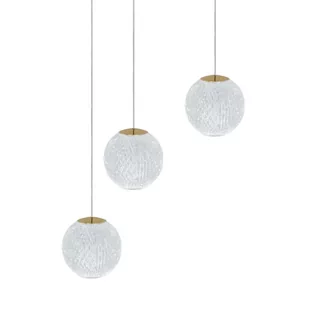 Lampa wisząca glamour EDEM AZ6020 Azzardo LED 21W 3000K przezroczysta złota - Lampy sufitowe - miniaturka - grafika 1