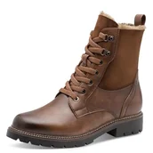 Śniegowce damskie - Tamaris Damskie buty WL Lace Boot 1-26292-45 śniegowce, koniak, 39 EU, koniak, 39 EU - miniaturka - grafika 1