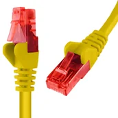Pozostałe akcesoria sieciowe - Kabel RJ45 CAT 6 U/UTP AWG24 żółty 30m - miniaturka - grafika 1