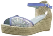 Espadryle damskie - DESIGUAL Esparto Bloque Medio 1 41SS2325110 damskie espadryle, fioletowy - Fioletowy Azul Colonia - 41 EU - miniaturka - grafika 1