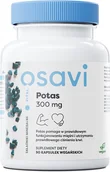 Suplementy naturalne - OSAVI Potas 300mg (Wsparcie mięśni, prawidłowego ciśnienia krwi) 90 Kapsułek wegańskich - miniaturka - grafika 1
