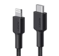 Kable komputerowe i do monitorów - AUKEY kabel Lightning USB Typ C 2m nylon - miniaturka - grafika 1