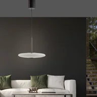 Lampy sufitowe - Lampa wisząca PURE LED E-Vitrum, brąz/opal, szkło/aluminium CCT - miniaturka - grafika 1