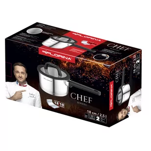 Rondel ze stali nierdzewnej Florina Chef by Mateusz Gessler 18 cm 2,5 l - Rondle - miniaturka - grafika 3