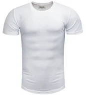 Koszulki męskie - Koszulka męska t-shirt gładki biały Recea - miniaturka - grafika 1