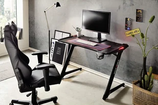 Biurko Gamingowe LED DXRacer R1 (podświetlane) - Biurka gamingowe - miniaturka - grafika 1