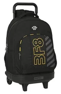 Plecaki - Blackfit8 Zone Duży plecak z kółkami, kompaktowy, wymienny, idealny dla dzieci w różnym wieku, wygodny i wszechstronny, jakość i wytrzymałość, 33x22x45 cm, kolor czarny, czarny, Estándar, zwykły - miniaturka - grafika 1