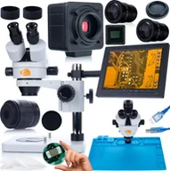 Mikroskopy i lupy - Mikroskop Rosfix ZESTAW MIKROSKOP TRINOKULAROWY MERCURY KAMERA PODSTAWA UCHWYT WYŚWIETLACZ - miniaturka - grafika 1