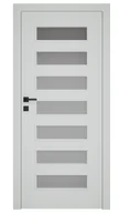 Drzwi wewnętrzne - Dre Drzwi Wewnętrzne Z Szybą Plus 30 Okleina Jasna Szara Mat - miniaturka - grafika 1
