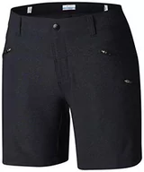 Spodenki damskie - Columbia Damskie szorty trekkingowe Peak To Point czarny Czarny z nadrukiem denimu (Black Denims Print) W8/L6 - miniaturka - grafika 1