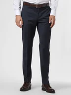Spodnie męskie - JOOP! Męskie spodnie od garnituru modułowego Mężczyźni Slim Fit Wełna niebieski jednolity, 56 - miniaturka - grafika 1