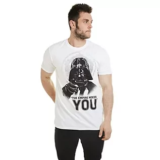Koszulki męskie - Star Wars Koszulka męska Falcon Blueprint, Heather Red, S - grafika 1