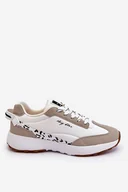 Sneakersy damskie - Damskie Sneakersy Memory Foam System Big Star LL274957 Białe-37 - miniaturka - grafika 1