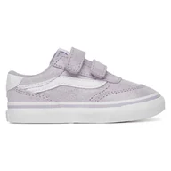 Buty dla dziewczynek - Vans BROOKLYN LS V VN000D7XUUI1 Liliowy - miniaturka - grafika 1