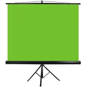 Tła fotograficzne - Mozos GS ZIELONY EKRAN GREEN SCREEN 150X185 STATYW - miniaturka - grafika 1