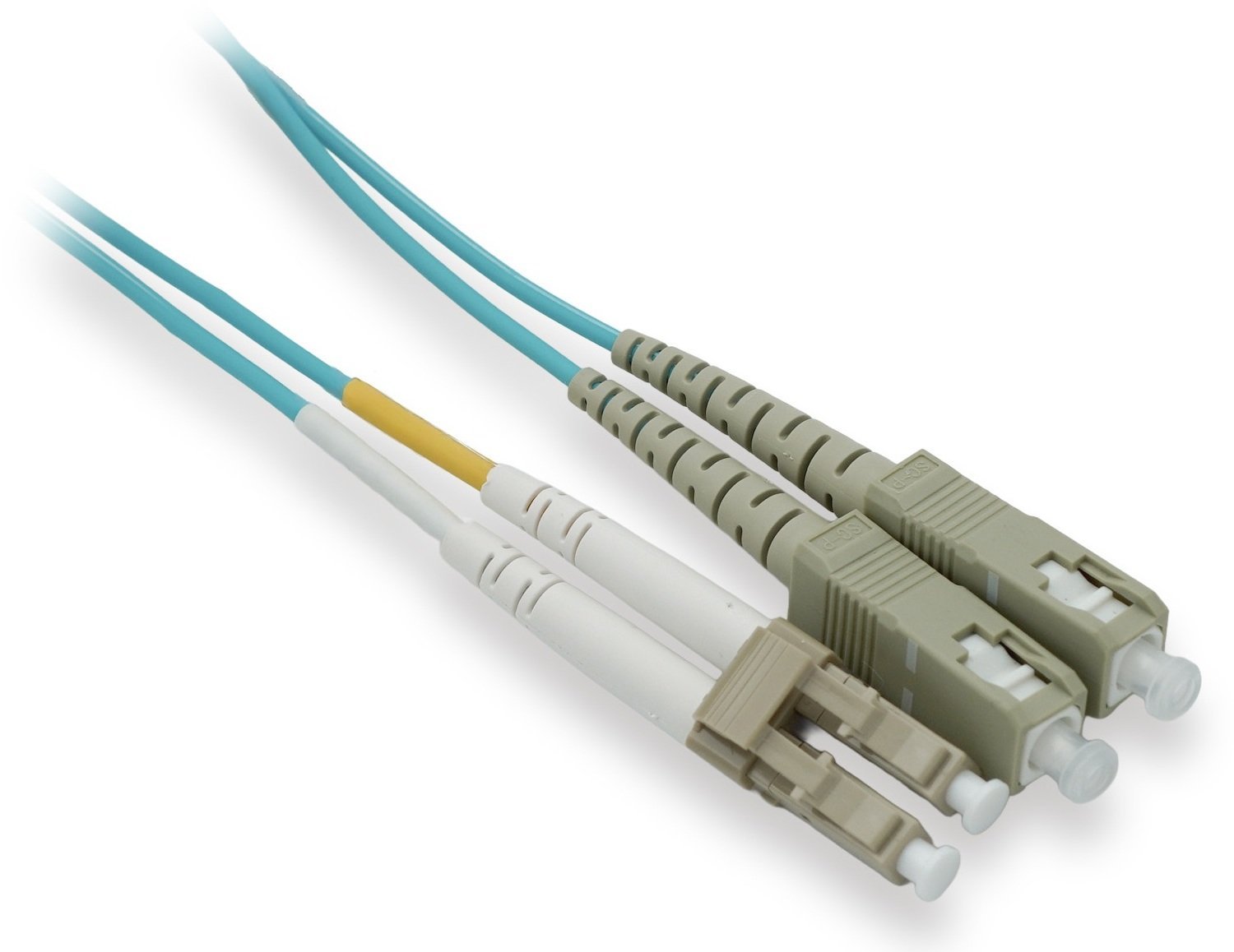 Lynx CS Patchcord światłowodowy, duplex, MM, OM3, LC/SC, 50/125µm, 1m LX-DPX-LC/SC-OM3-1