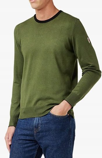 Invicta Prosty Sweter Męski Khaki Casual Xxl 1Shw