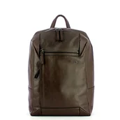 Plecaki - BRĄZOWY PLECAK MĘSKI PIQUADRO - miniaturka - grafika 1