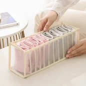 Meble modułowe i akcesoria - Organizer do szafy 11 przegródek na bieliznę - biały - miniaturka - grafika 1