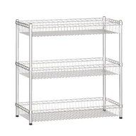 Szafy i regały magazynowe - Regał druciany z półkami/koszami, 900x900x450 mm, 3 półki - miniaturka - grafika 1