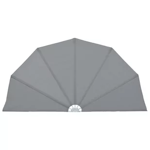 vidaXL Składany parawan tarasowy, szary, 200 cm vidaXL - Pawilony ogrodowe - miniaturka - grafika 1