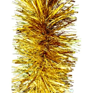 Łańcuch choinkowy grubo cięty 200 x 7 cm złoty - Ozdoby bożonarodzeniowe - miniaturka - grafika 1