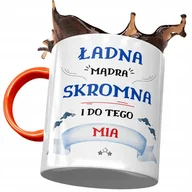 Kubki - Kubek Pomarańczowy Dla Mii Żony na Prezent z Nadrukiem ze Zdjęciem + Opakowanie na prezent (wzór 04) - miniaturka - grafika 1