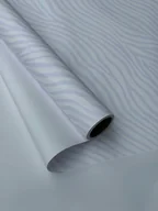 Folia, papier śniadaniowy, serwetki - Papier Folia satynowy do pakowania ze wzorem ZEBRA, Biały + lawenda 50cmx9m - miniaturka - grafika 1