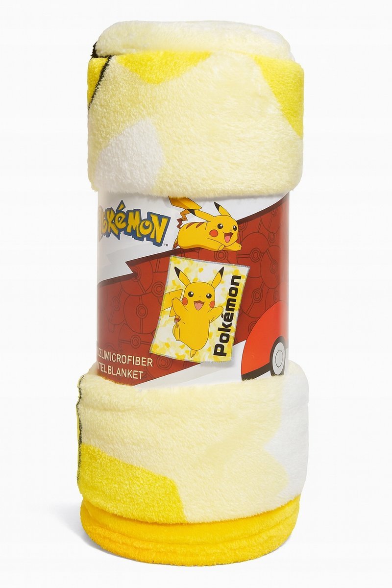 Koc Kocyk Dziecięcy Flanelowy Carbotex 130 x 160 Miękki PIKACHU s836