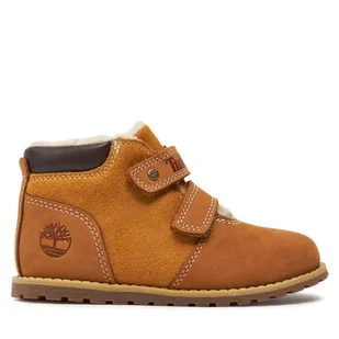 Trzewiki Timberland Pokey Pine Warm Line A1NQ3 Brązowy - Buty dla chłopców - miniaturka - grafika 1