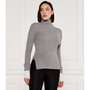 Pinko Wełniany sweter KANAANI | Regular Fit | z dodatkiem kaszmiru - Swetry damskie - miniaturka - grafika 1