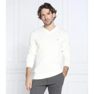 Tommy Hilfiger Sweter | Regular Fit | z dodatkiem kaszmiru - Swetry męskie - miniaturka - grafika 1