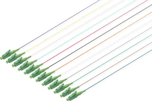 Digitus Pigtail światłowodowy 12szt, LC/APC simplex, SM 9/125,OS2 2m, 12 kolorów - Kable światłowodowe - miniaturka - grafika 1